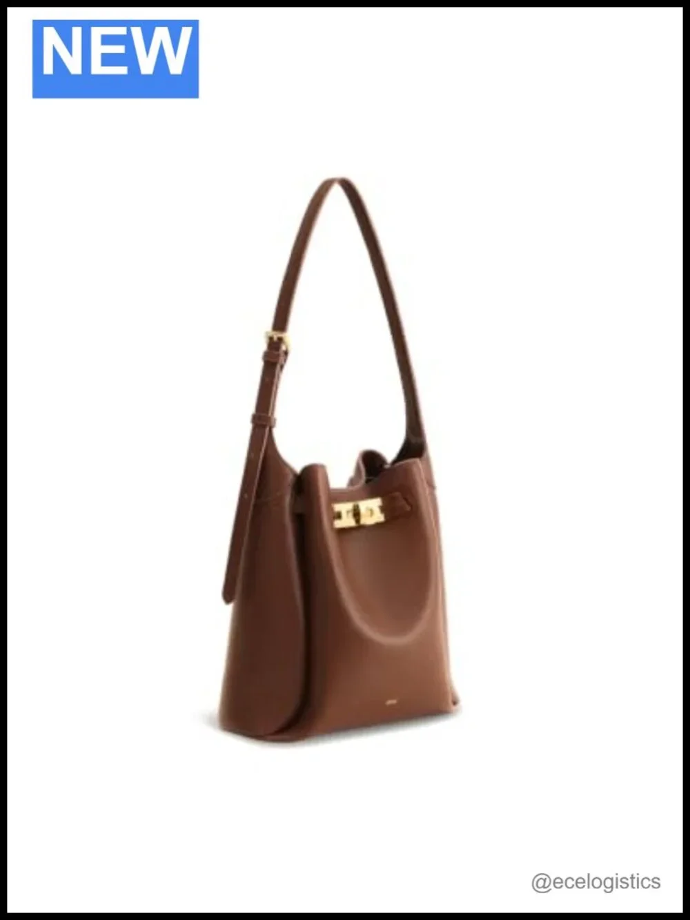 JW PEI Charlene Hobo Bag Faux Leather Double Buckle Shoulder Handbag